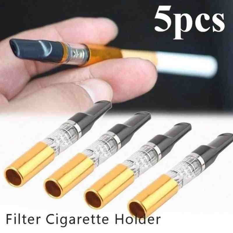 5PCS Reduce Tar Cigarette Holder | Reusable Tar Filter Smoking Accessory For Cleaner And Smoother Sm