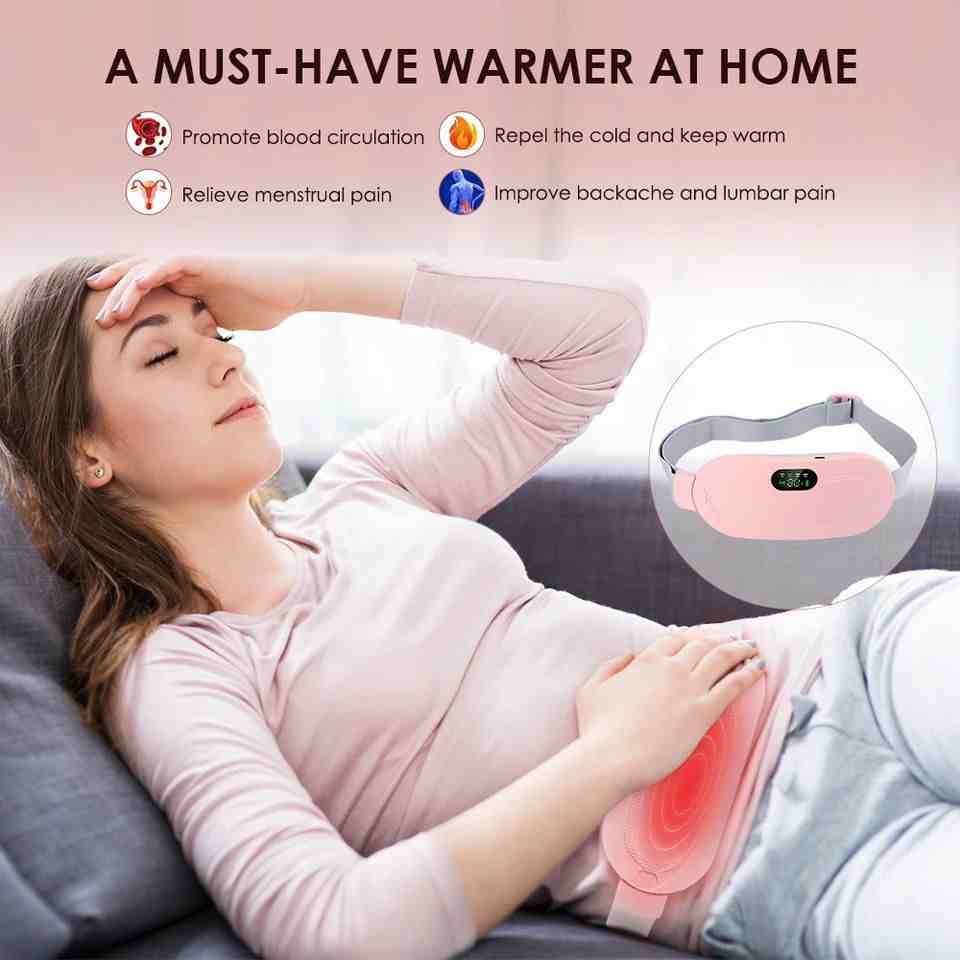 Cramp Relief Belt -Portable Menstrual Heating Pad, Heated Belly Belt For Menstrual Cramp Relief With